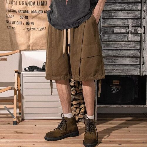 特大码300斤重磅纯棉短裤男夏季新款宽松加肥美式复古潮牌五分裤