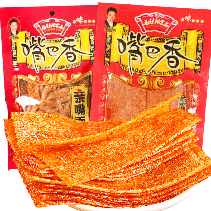 嘴巴香辣条休闲100g素食网红
