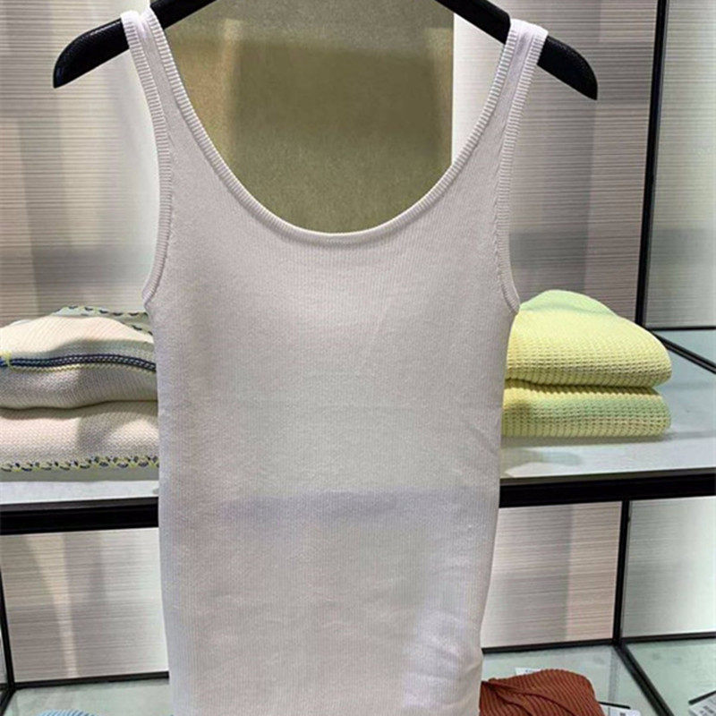 阿玛施旗舰店官网2020夏新款百搭打底冰丝针织吊带背心女专柜正品