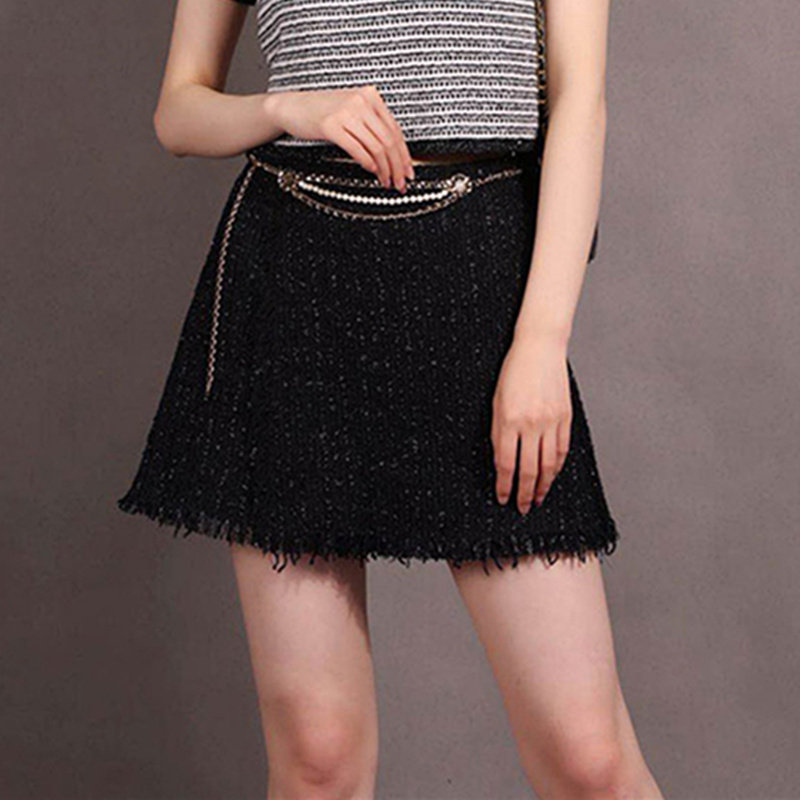 阿玛施旗舰店官网正品2020秋季新款百搭休闲小香风流苏阔腿裙裤女