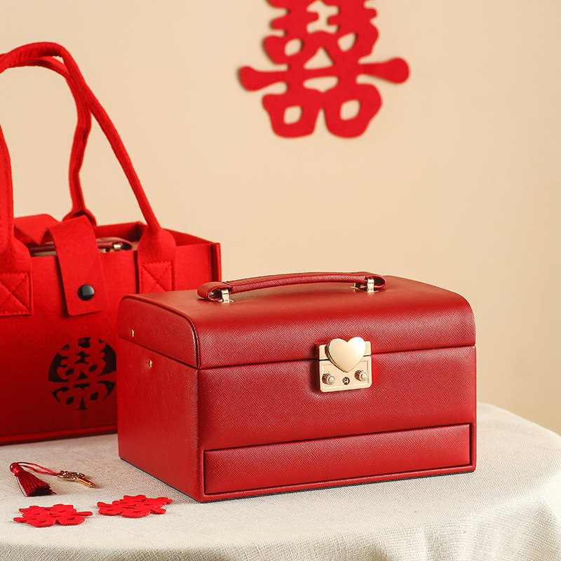 送闺蜜结婚礼物送新人高档实用新婚送新娘的实用高档首饰盒送妹妹