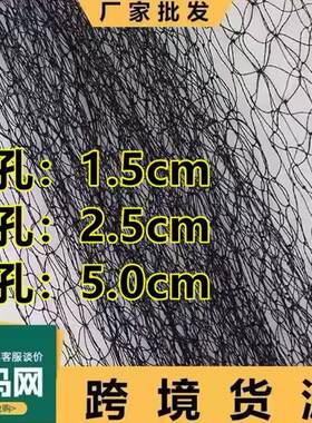防鸟网单丝网草莓樱桃大棚鱼塘渔池葡萄防护网黑色
