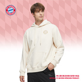 拜仁慕尼黑足球俱乐部｜秋冬保暖卡其加绒卫衣连帽球迷宽松外套