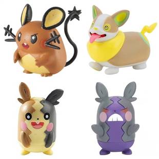 宠物小精灵霜奶仙蒂安希来电汪毛辫羊莫鲁贝可电属性手办模型玩具