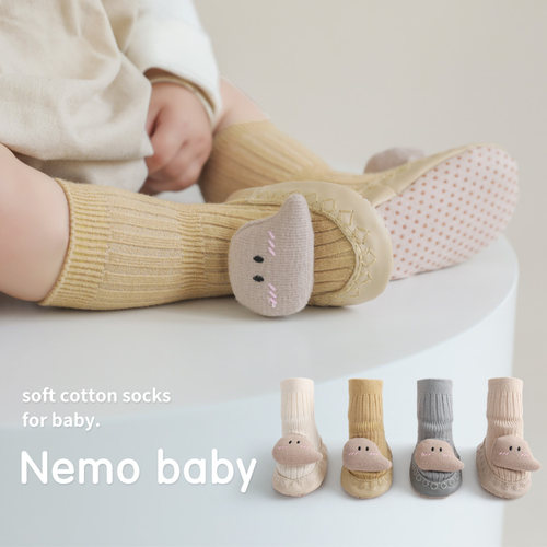 吉咖熊可爱防滑鞋袜春秋