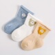 新生婴儿袜子春秋冬季 棉袜0一3月6初生婴幼儿1岁宝宝薄无骨中筒袜