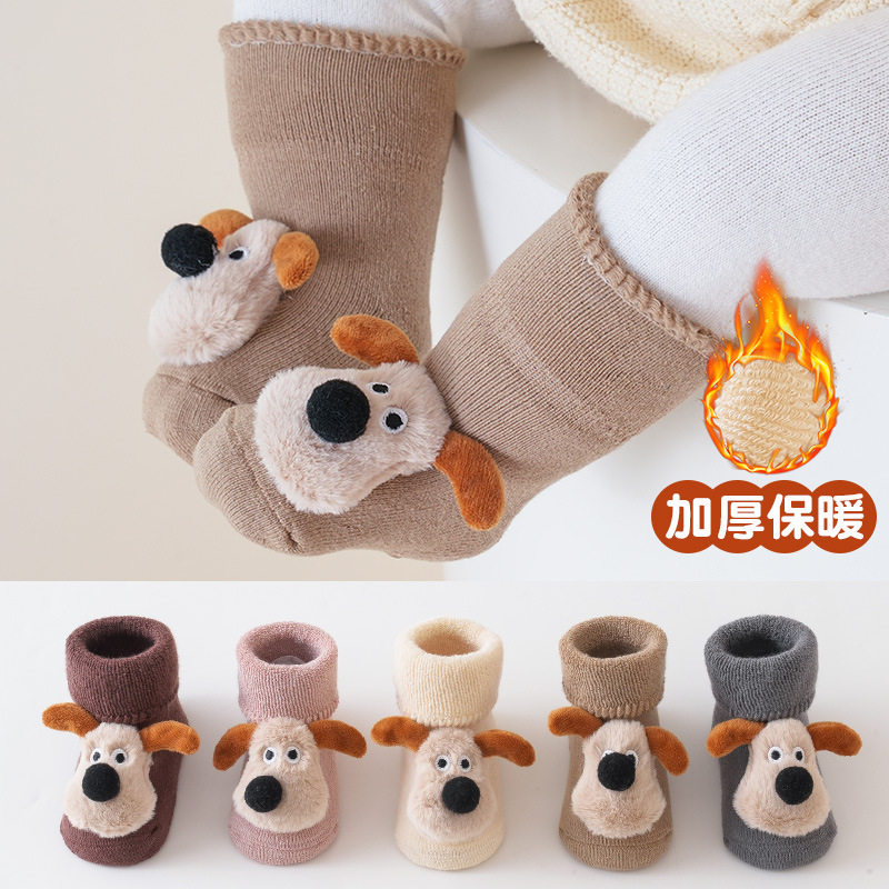 婴儿袜子秋冬季男女宝宝新生儿胎袜中筒可爱超萌冬天加厚保暖地板,童装/婴儿装/亲子装,儿童袜子(0-16岁),淘宝优惠券,粉丝福利购,淘宝优惠卷