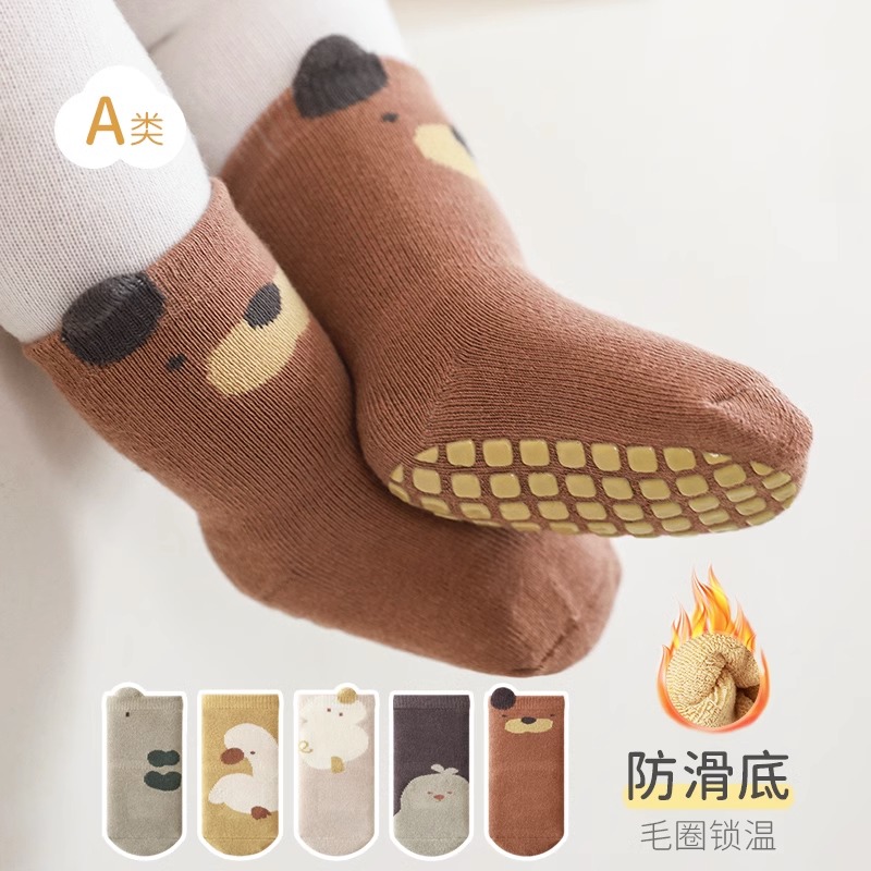 吉咖熊可爱地板袜秋冬季