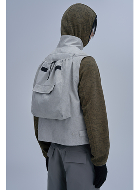 Pointless 24FW 原创侧板抽绳设计做旧机能背包马甲