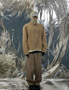 休闲上衣夹克外套春秋 S型拉链蛇状设计感羊毛时尚 Pointless 23SS