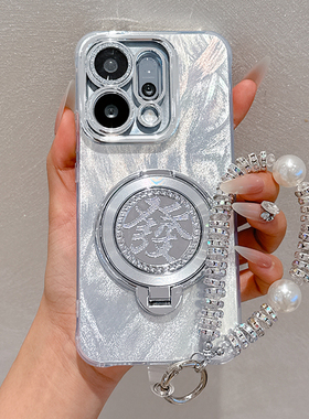 旋转发财支架适用OPPOReno15手机壳OPPOReno14镜头膜全包Reno13新款外壳Reno12Pro保护套11防摔10女9高级感8