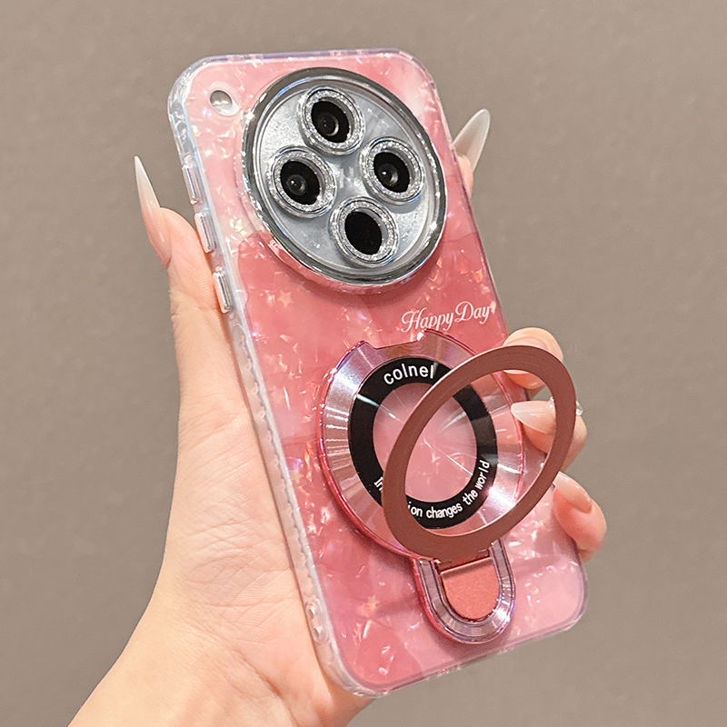 适用于OPPOfindx8手机壳新款OPPOfindx9渲染贝壳纹x7Pro全包镜头膜x8s+磁吸支架X8ultra高级感保护套防摔女款