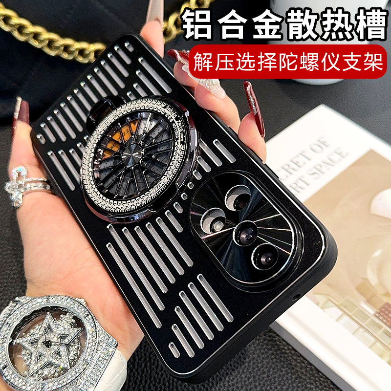 铝合金散热槽适用于华为nova14手机壳nova13Pro金属外壳nove12解压陀螺仪支架11新款保护套防摔ultra全包硬壳