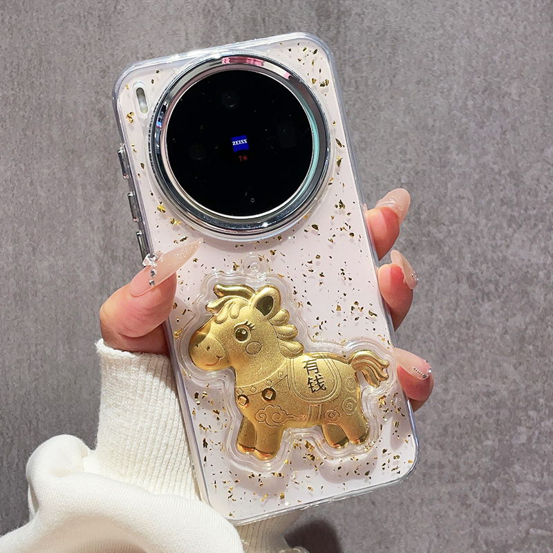 新年款马上有钱适用vivoX300手机壳X200Pro马年硅胶套X100S透明X90防摔Y500立体滴胶Y300喜庆创意Y200女Y100