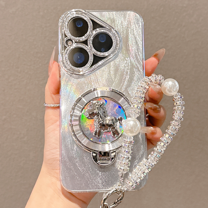 羽纱旋转小马支架适用华为Pura80手机壳P70Pro保护套新款P80Ultra全包镜头膜P60防摔外壳P50高级感P40女款P30