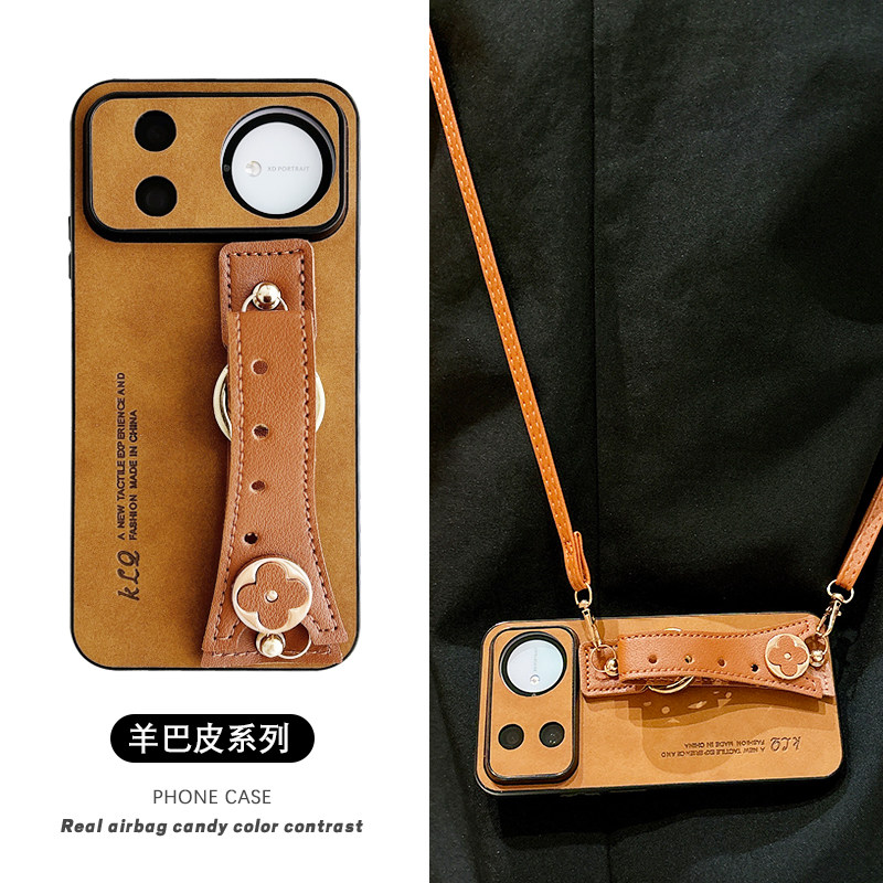 复古磨砂翻毛皮适用华为nova16手机壳nova15Pro保护套nove14耐脏13镜头全包12腕带11斜跨10个性9防摔8女ultra