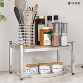 304不锈钢厨房置物架收纳架 层架储物架锅架碗碟架调料架浴室多层