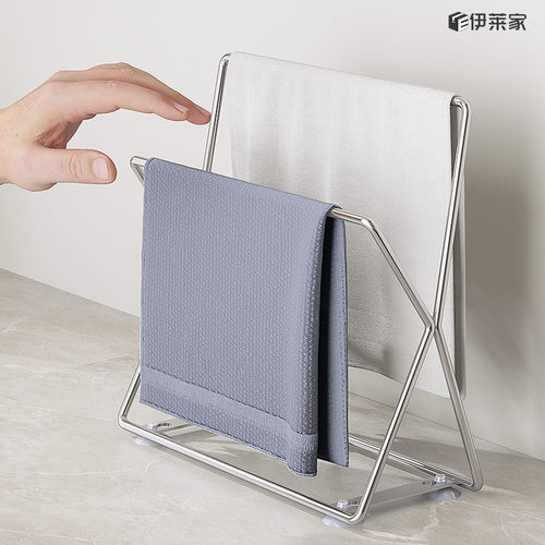 304不锈钢抹布架伊莱家