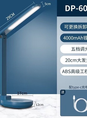 久量DP-6071充插两用无极调光台灯学生学习书桌灯卧室床头led台灯