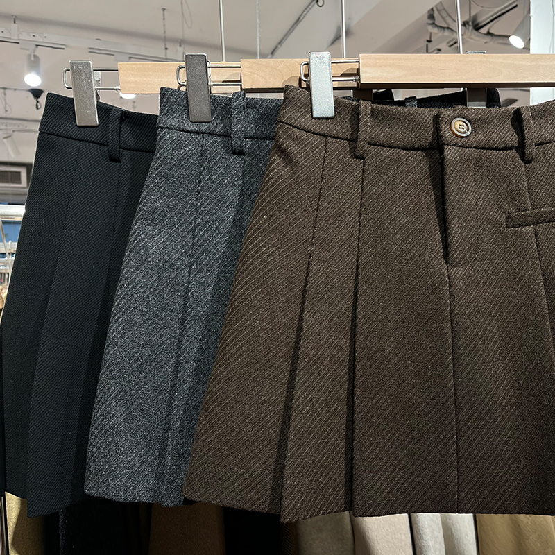 欧美百褶裙女8090半身裙2023秋冬新款小个子a字裙高腰显瘦jk短裙