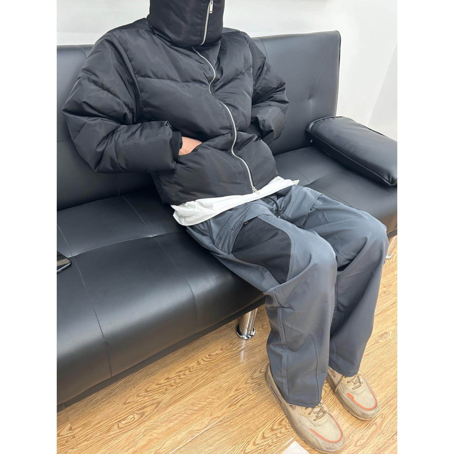 07QWER 秋季户外冲锋裤美式小众机能裤修身直筒长裤