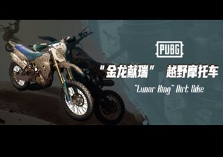 PUBG绝地求生皮肤金龙献瑞越野摩托车二轮载具吃鸡CDK兑换码永久