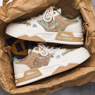 2025新款 夏季 秋季 厚底防滑运动潮鞋 学生 潮流百搭小众休闲板鞋 男鞋