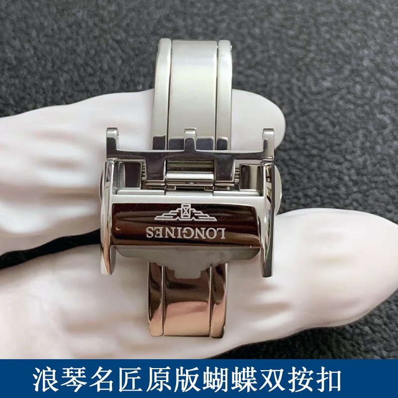 浪琴手表扣原装适用名匠鳄鱼皮