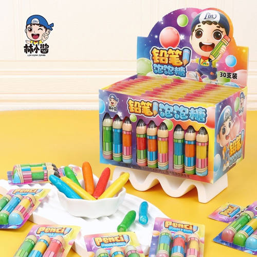 网红高颜值创意夹心泡泡糖糖果