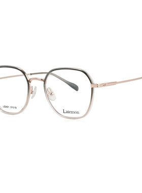 Latemon浪特梦韩系近视眼睛框网红镜架女文艺光学镜架男显瘦52421