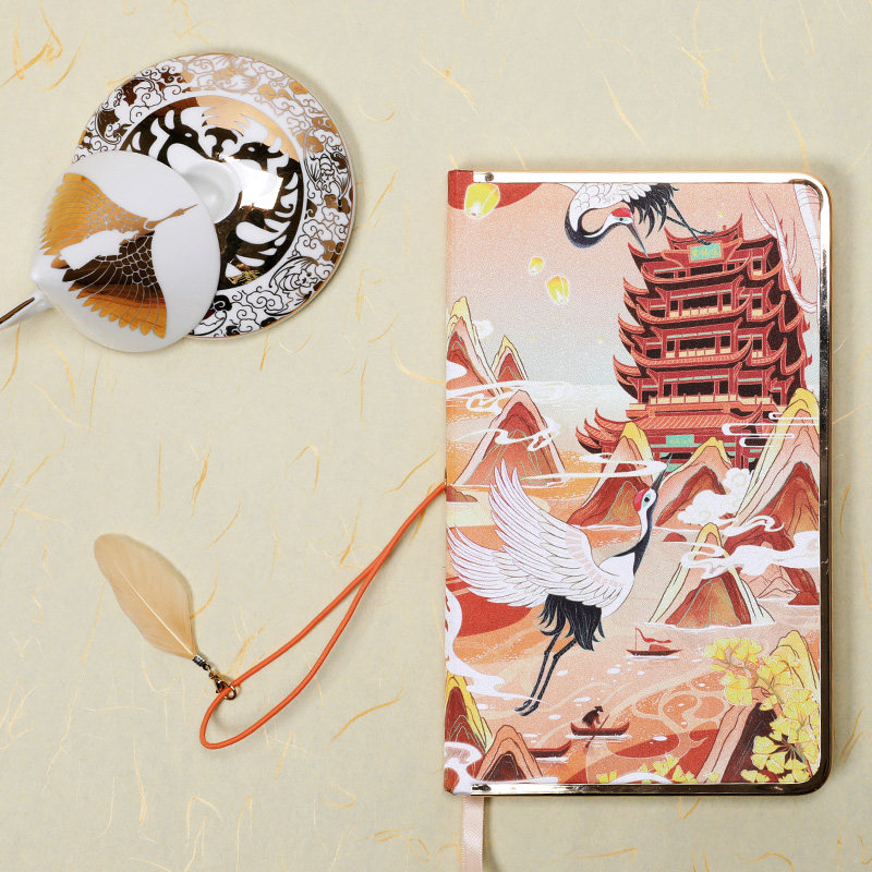 WILLINGHORSE 赞马x东来也联名记事本黄鹤楼泰丝本 国潮笔记创意手账记账文艺情侣本 礼品