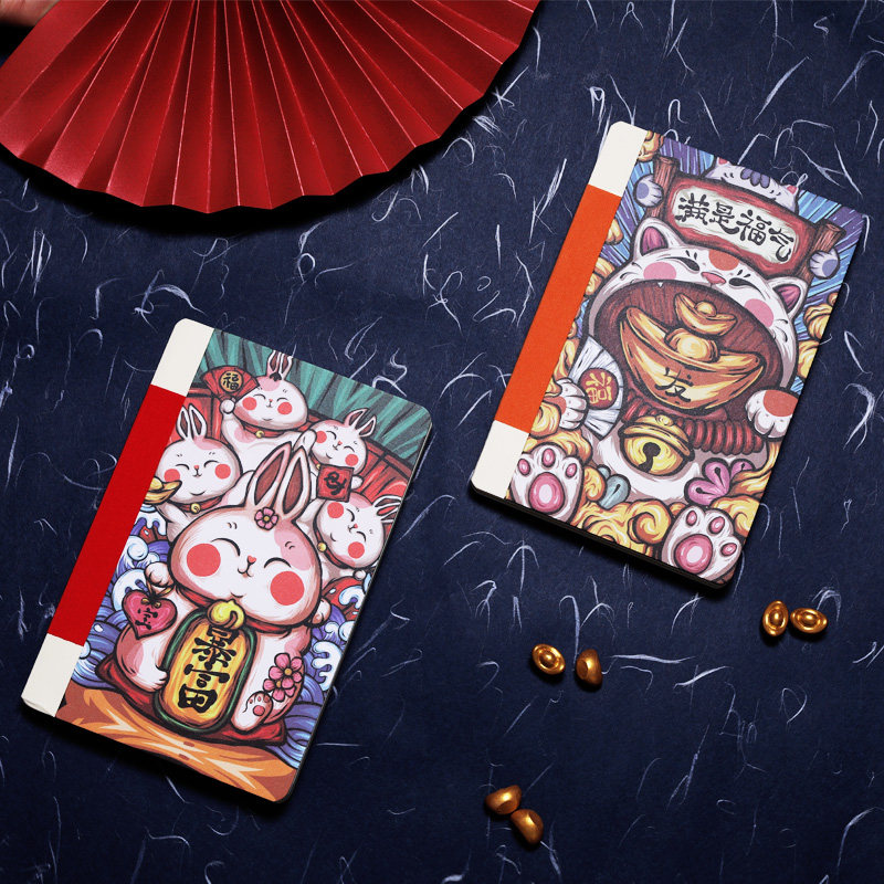 WILLINGHORSE 赞马x东来也联名裸背记事本国潮笔记 创意手账记账文艺情侣本 礼品