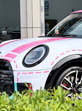 宝马MINICooperF56电动MINI J01格温蜘蛛侠Nike车贴拉花F55贴纸