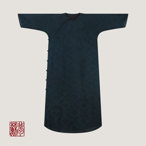 {苏梦}【黛烟筠】中国风圆领香云罗大袍0101625