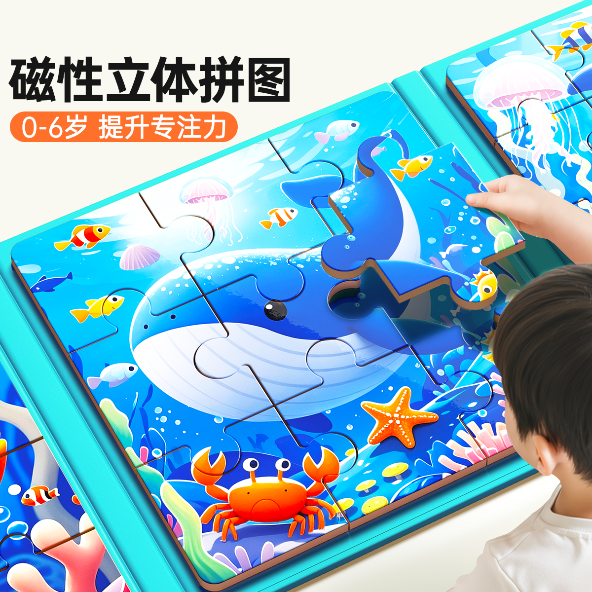童木星磁性拼图0-6岁认知早教