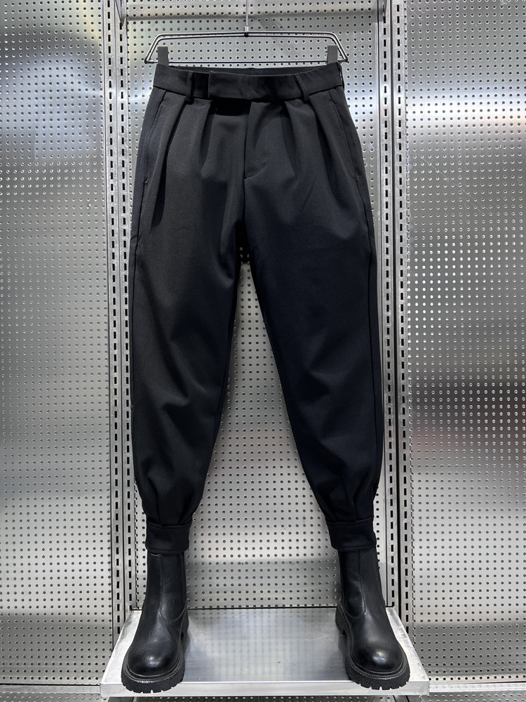采购产品男人的裤子与靴子，春天，秋天和冬天时髦的品牌高腰尼龙