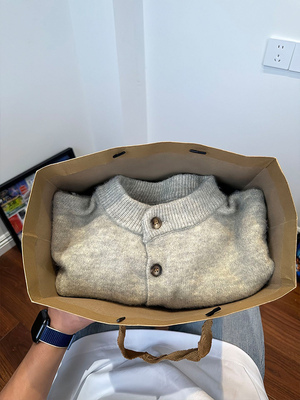 灰色亨利领毛衣男士秋冬季加厚内搭可外穿打底衫软糯休闲针织衫潮