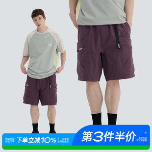 休闲五分裤 WARMTREES2025夏季 短裤 户外结构防泼水透气工装 男 新款