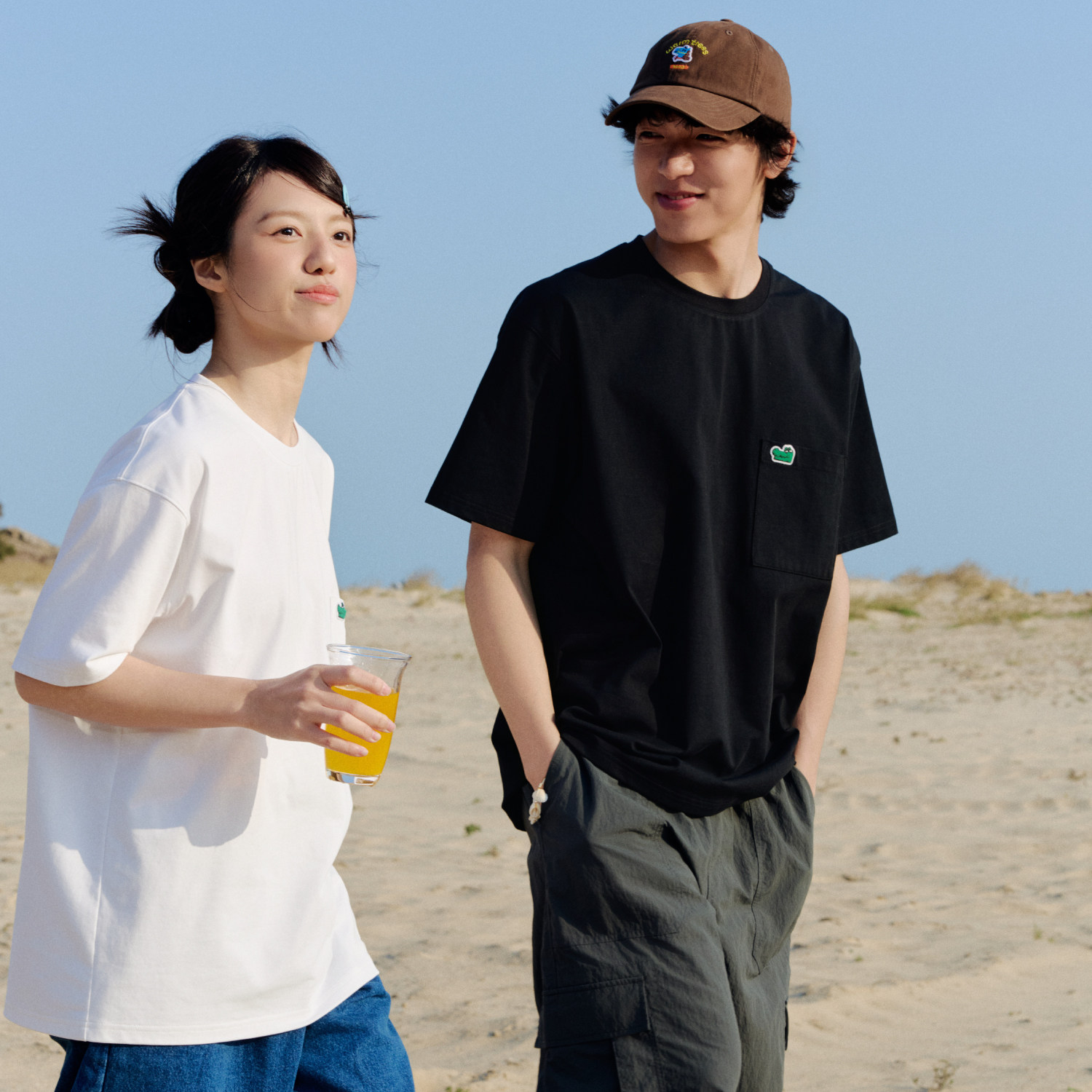 warmtrees「克罗克·树」前胸贴袋短袖T恤男士上衣T恤20