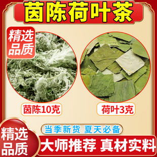 常备组合人工挑选好品质 茵陈荷叶茶真材实料茵陈10克荷叶3克夏季