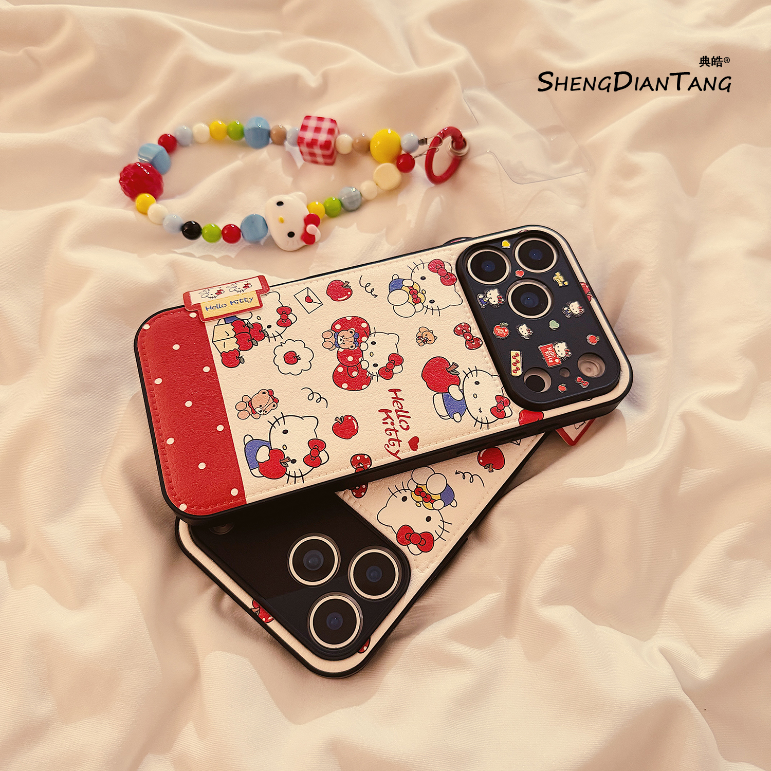 蝴蝶结卡通kt猫适用苹果17手机壳