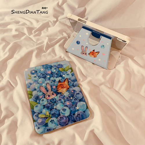 蓝莓动物城适用苹果ipad保护套