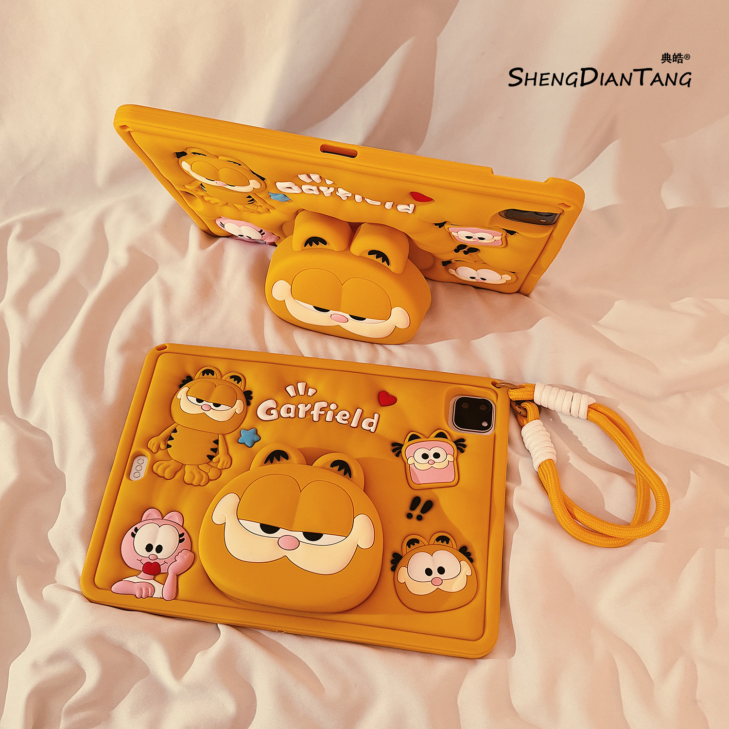 伸缩加菲猫适用苹果ipad保护壳