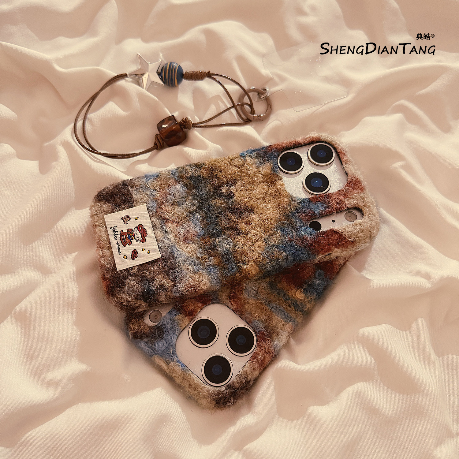 秋冬复古毛绒拼接适用苹果17ProMax手机壳iphone17新款16pro小众15创意14高级女款16promax软硅胶保护套链条,3C数码配件,手机保护套/壳,淘宝优惠券,粉丝福利购,淘宝优惠卷