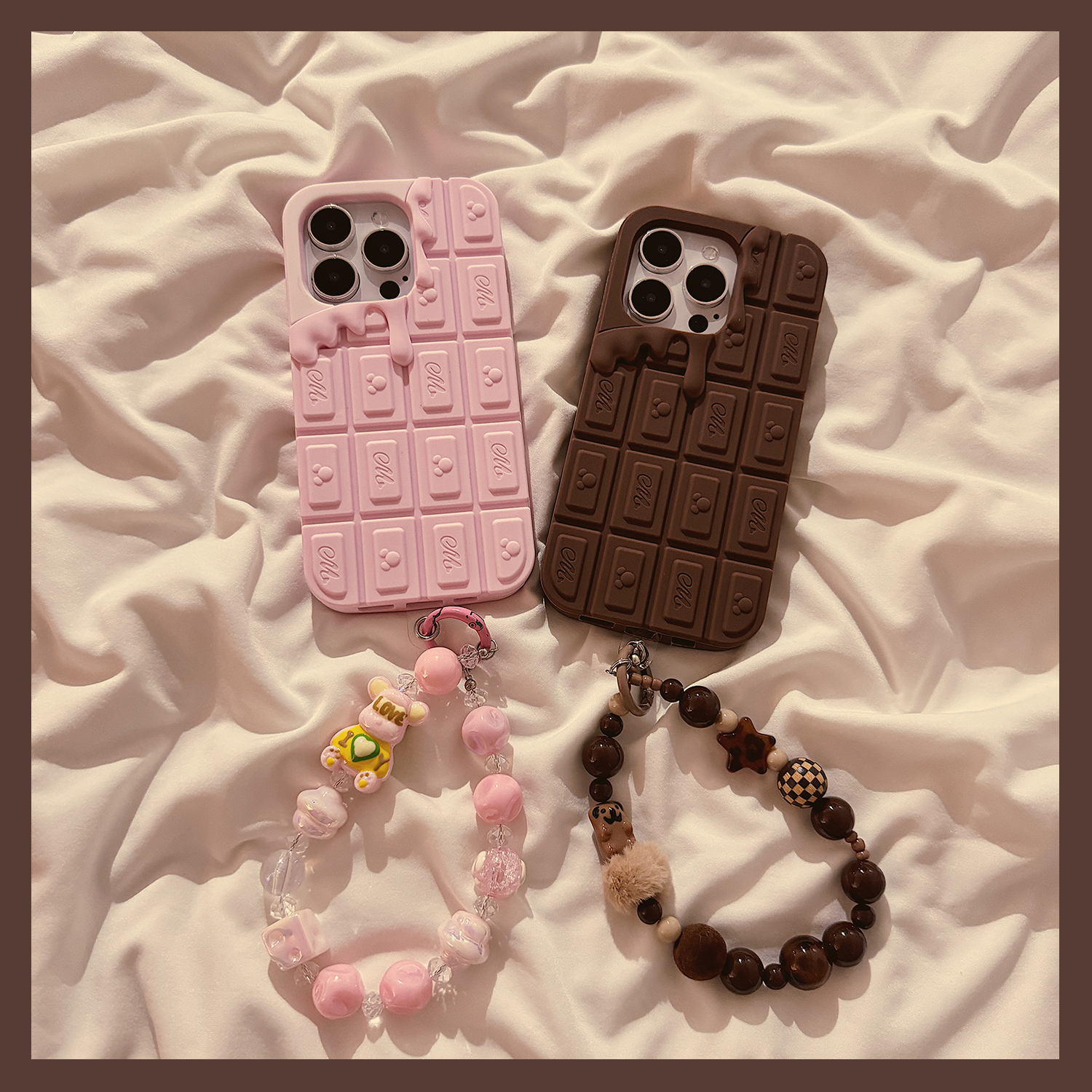 古早融化巧克力适用苹果16手机壳