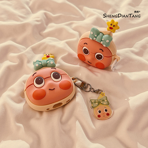 卡通蝴蝶结星星公仔适用于苹果Airpods4保护套新款2/3代无线蓝牙耳机软壳Airpods pro创意可爱硅胶女款防摔