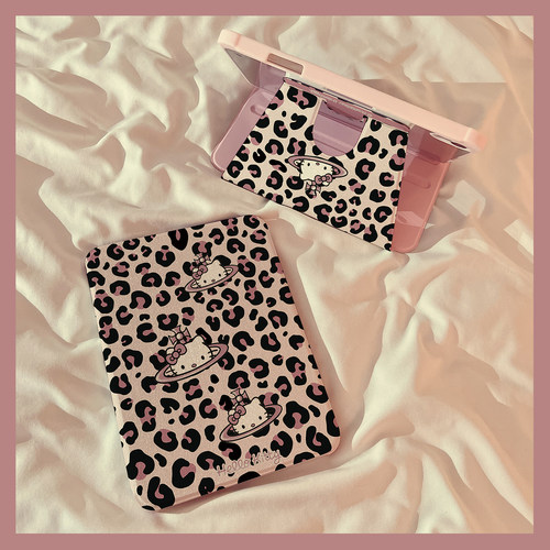 土星KT猫豹纹可爱适用苹果平板壳