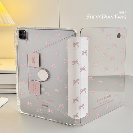 透明720°旋转iPad11保护壳2025新款适用苹果iPadAir7/6保护套平板Pro11寸Air5带笔槽10代女款mini7防弯卡通