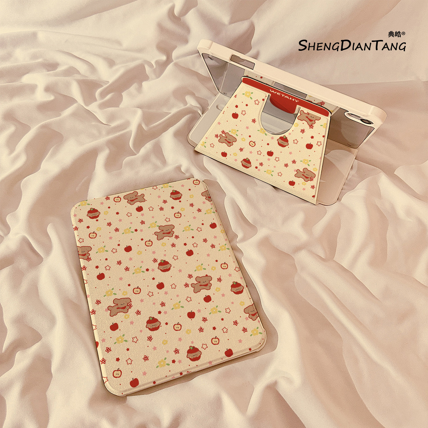 可爱小狗苹果酪360旋转iPadAir7/6保护套2025新款适用苹果iPad11保护壳平板10代Pro11寸Air5带笔槽mini7女款