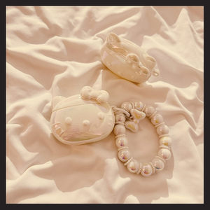 日韩少女心立体猫咪头像适用于苹果Airpods4保护套2/3代无线蓝牙耳机软壳Airpods pro创意可爱硅胶女新款防摔
